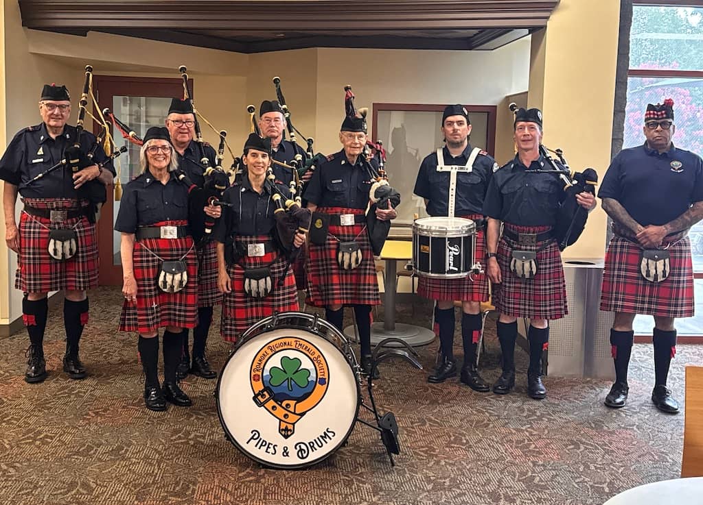 Virginia Highlands Pipes and Drums at Law Enforcement Graduation Ceremony